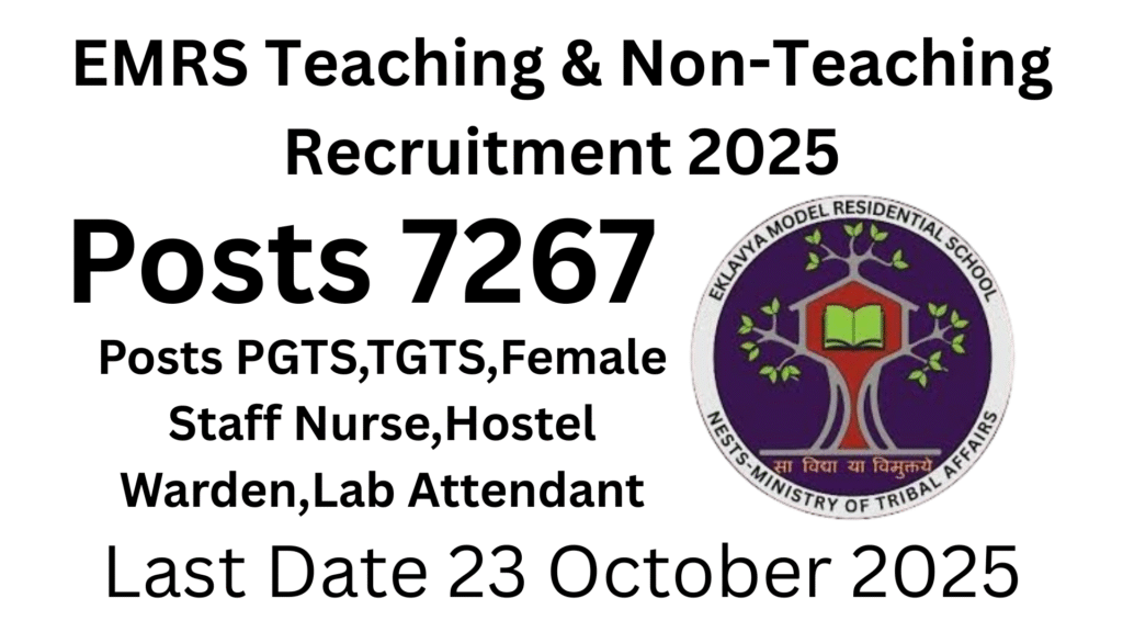 EMRS Teaching & Non-Teaching Recruitment 2025